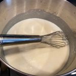 A Roux is butter, flour and milk.