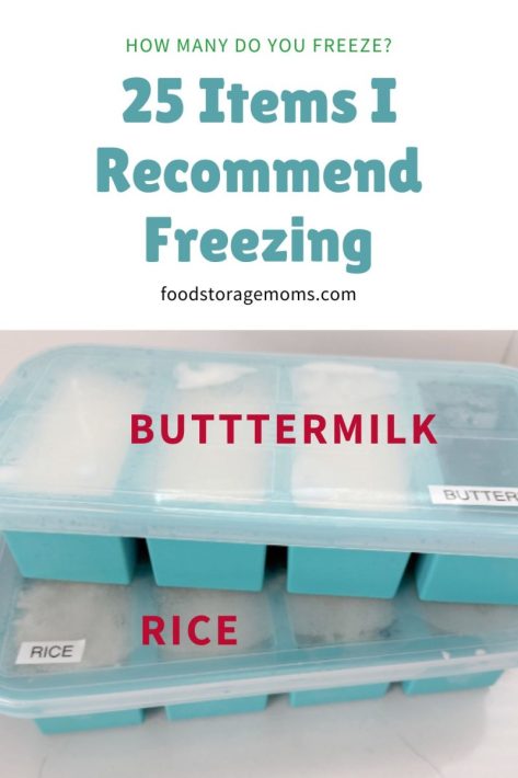 Freeze Rice and Buttermilk