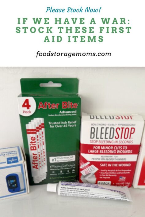 First Aid Items Oximeter Bleedstop