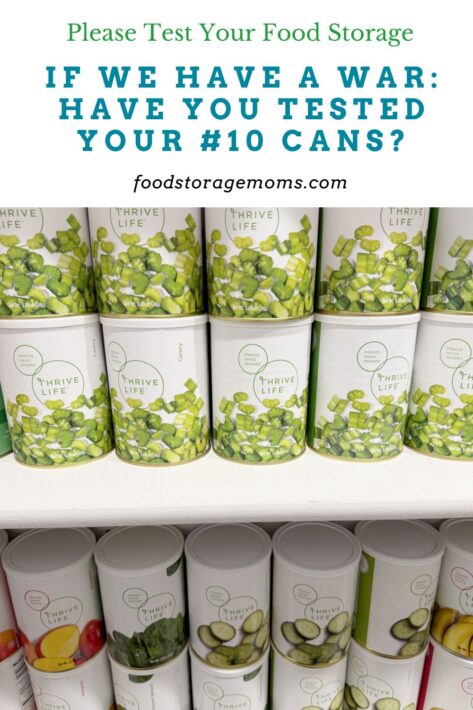 Pantry Can of Food for Food Storage