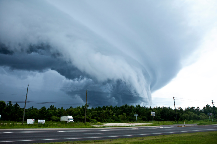 Tornado Touching Down In Florida
