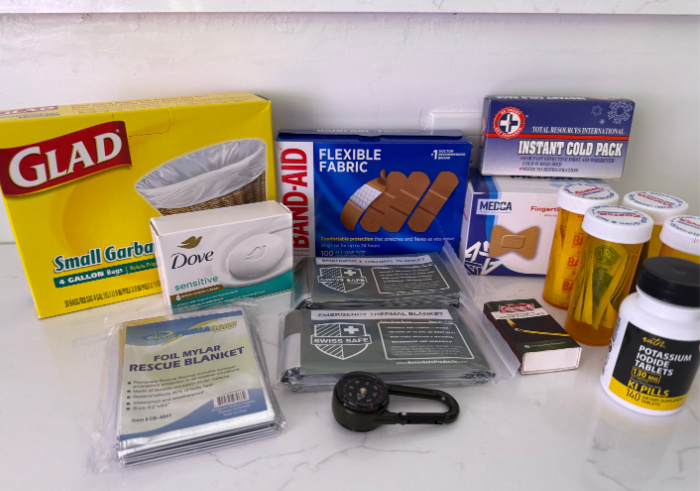 War Bags Potassium Iodide Matches Thermal Blankets