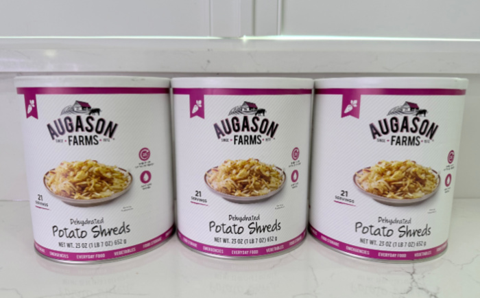 Potatoes Augason Dehydrated Cans