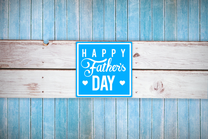 Fathers Day Sign On Parquet