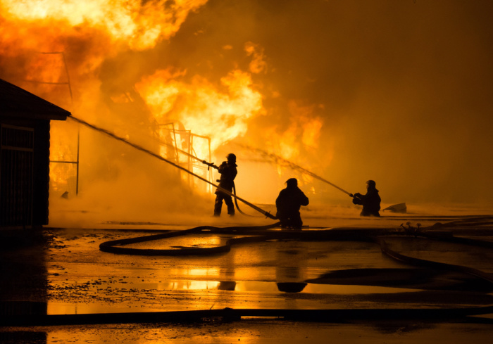 Firemen At Work