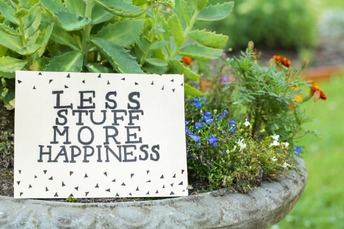 Happiness with Less Stuff