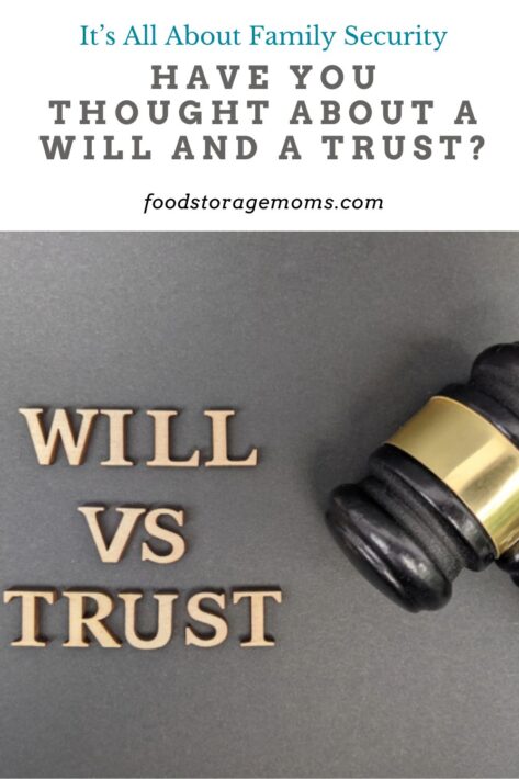 Will and a Trust Legal Documents