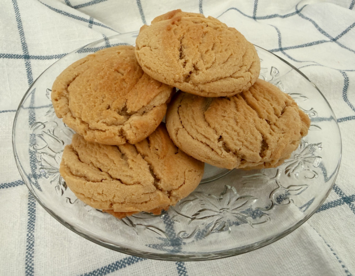 Peanut Butter Cookies On A Plate