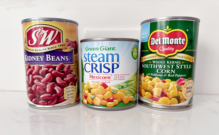 Processed Foods Kidney Beans and Corn