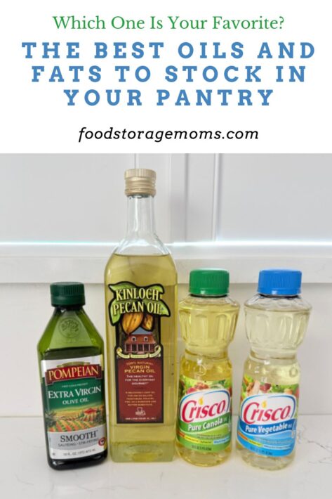 Oils Lined up on Countertop