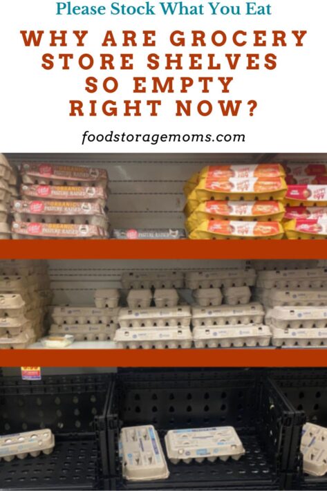 Eggs On Empty Shelves