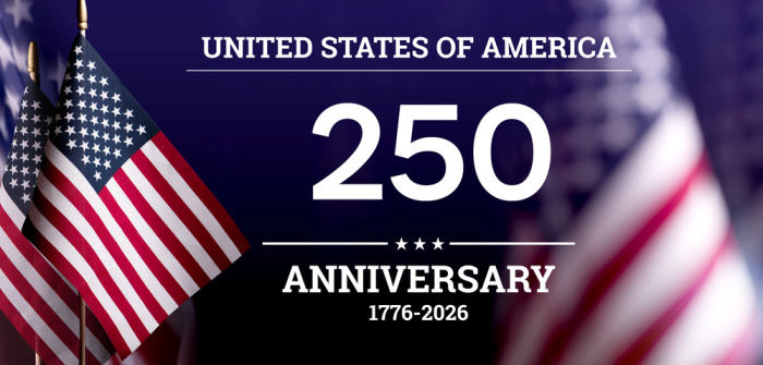 250th Anniversary of USA 1776 to 2026 Independence Day