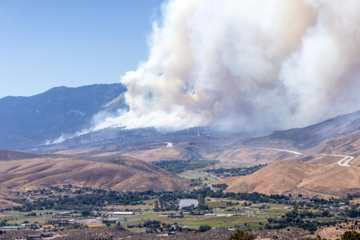 Reno Nevada Hawk Wildfire