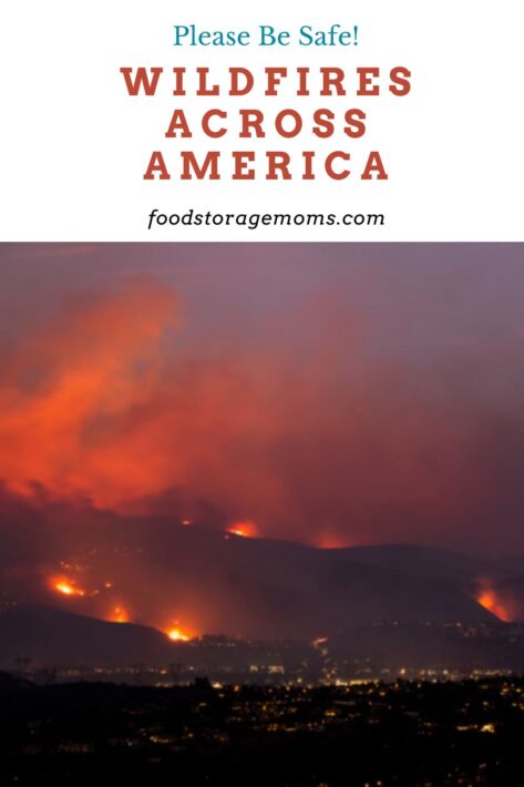 Fires On Hills Of California