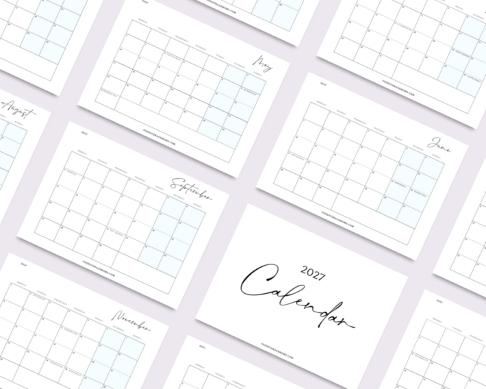 Free Printable 2027 Calendar Download
