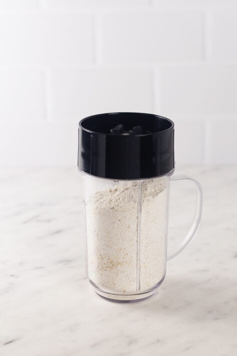 Oats Ground in Blender