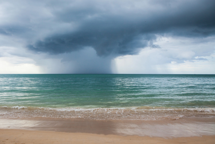 Rain Storms Happening At Sea